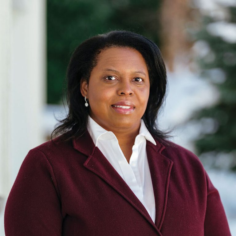 A headshot of Karen Akinsanya